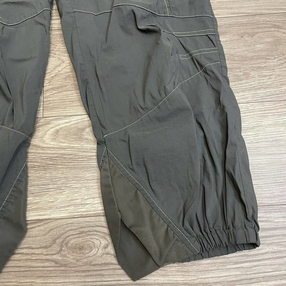 Patrice Breal Green-Gray Cropped Jogger Pants - Picture 9 of 11